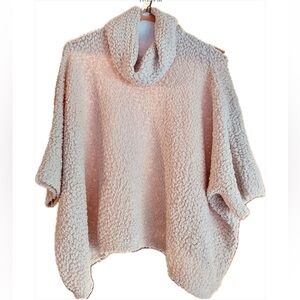Romeo & Juliet Couture oatmeal-colored cowl neck sweater.